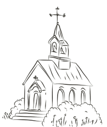 Ilustración de una iglesia